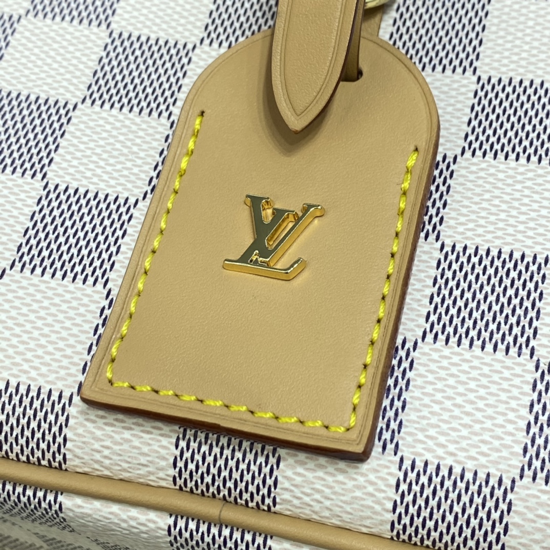 Louis Vuitton MINI DEAUVILLE Tote Handbag Damier Azur N50048 